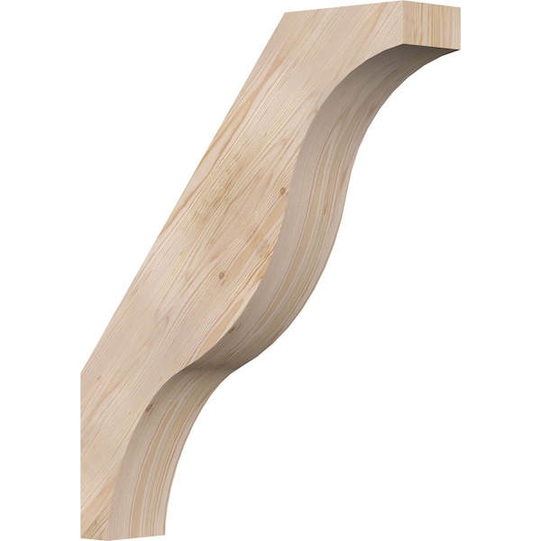 Ekena Millwork 5 1/2"W x 28"D x 34"H Funston Smooth Knee Brace, Douglas Fir BRC06X28X34FST00SDF - main
